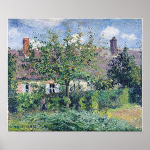 Affiche Pissarro - Maison de paysan à Eragny 1884