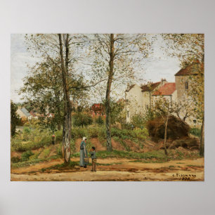 Affiche Pissarro - Maisons À Bougival (Automne)