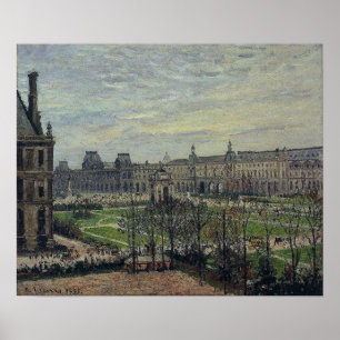 Affiche Pissarro - Météo gris de carrousel 1899