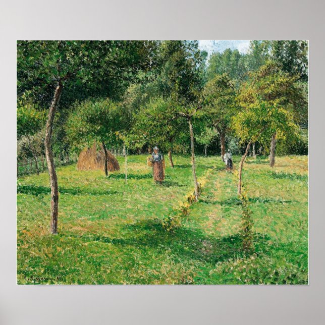 Affiche Pissarro - Orchard À Eragny 1896 (Devant)