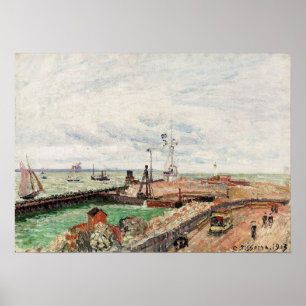 Affiche Pissarro - Pier And Semaphore Of Havre 1903