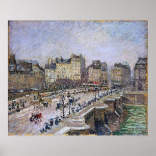 Affiche Pissarro - Pont Neuf Effet de neige 1902