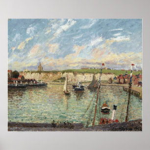 Affiche Pissarro - Port Of Dieppe Afternoon Sunny Weather