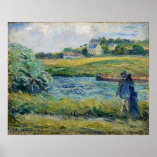 Affiche Pissarro - Promenade Près Du Pontoise Eau 1877