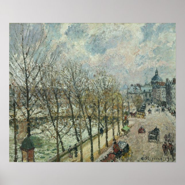 Affiche Pissarro - Quai Malaquais Et L'Institut 1903 (Devant)
