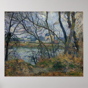 Affiche Pissarro - Rives De L'Oise Près De Pontoise Temps