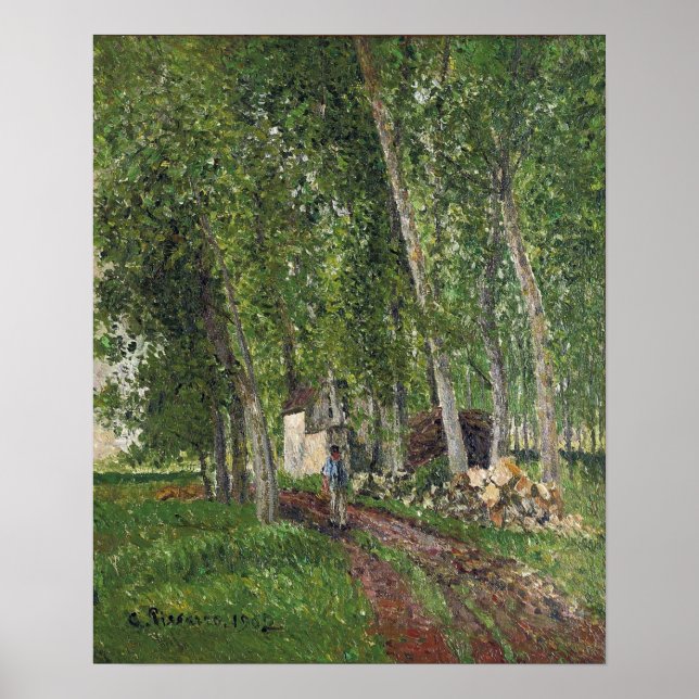 Affiche Pissarro - Thicket At Moret 1902 (Devant)