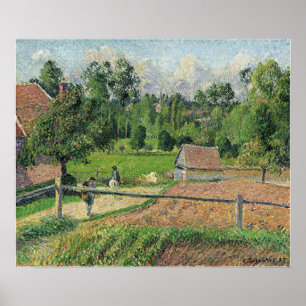 Affiche Pissarro - Vue depuis la fenêtre de l'artiste Erag