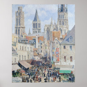 Affiche Pissarro's Grocery Street, Rouen