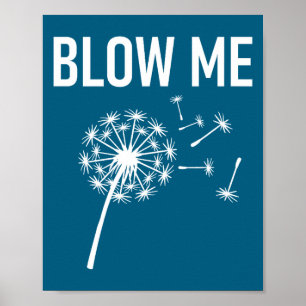 Affiche Pissenlit souffle moi, Drôle, Blagues, Dictons sar
