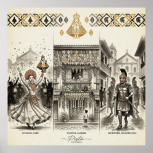 Affiche Pista — Sinulog · Pahiyas · Moriones