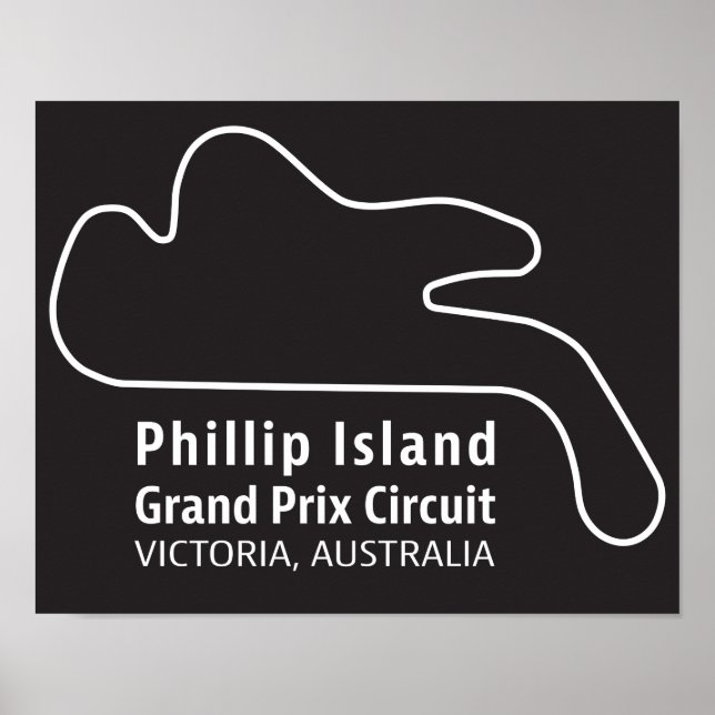 Affiche Piste d'art du Grand Prix de Phillip Island (Devant)