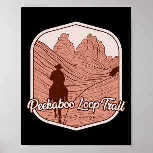 Affiche Piste de boucle Peekaboo - Bryce Canyon Horseback