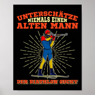 Affiche Piste de ski de fond de biathlon 16