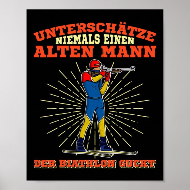 Affiche Piste de ski de fond de biathlon 16 (Devant)