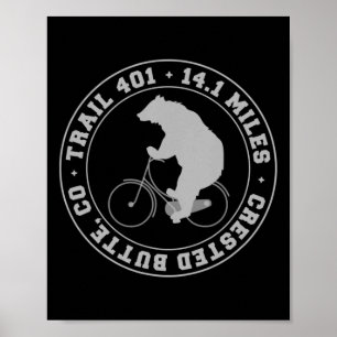 Affiche Piste de vtt Colorado Mtb Vélo Trail 401 Bik