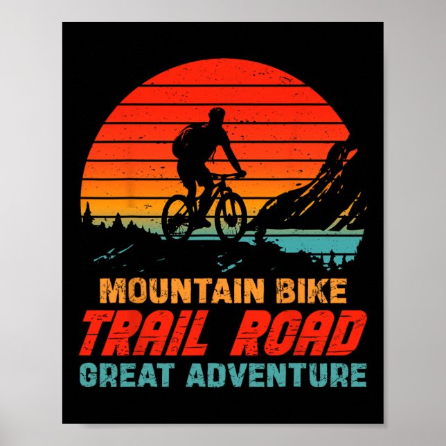 Affiche Piste de VTT Route Grande Aventure Vélo Lo (Devant)