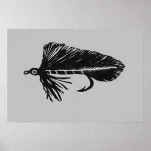 Affiche Piste Matuka verte, pêche à la mouche, art de liag
