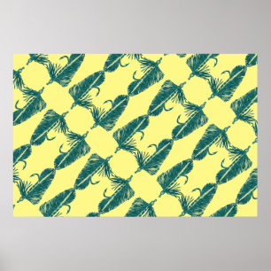 Affiche Piste Matuka verte, pêche à la mouche, art de liag