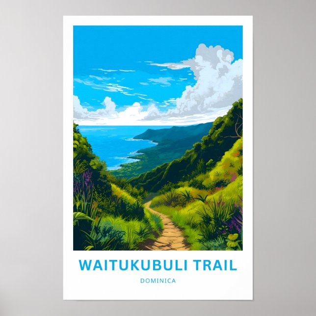 Affiche Piste Waitukubuli Dominica Imprimer (Devant)