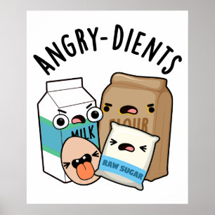 Affiche Pistolet à cuisson amusant pour les dients en colè
