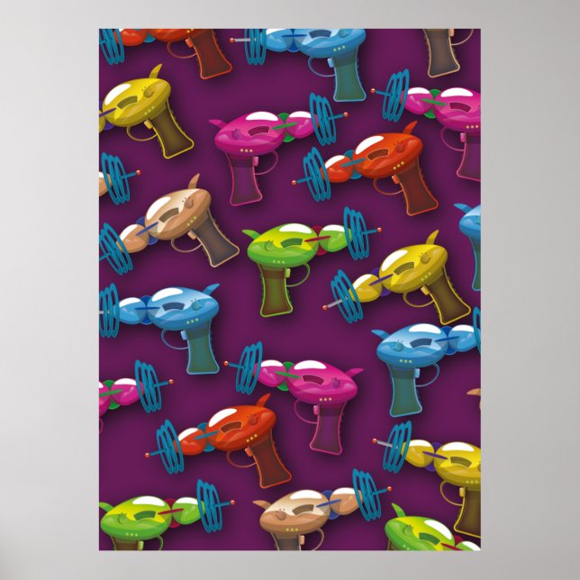 Affiche pistolet à rayons sci fi (Devant)