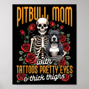 Affiche Pitbull Maman Pittie Maman Chien Maman Pitbull Mam
