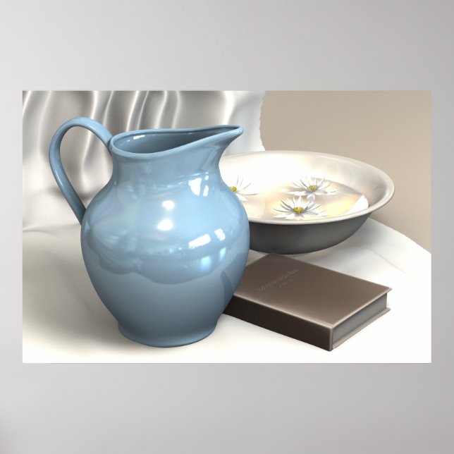 Affiche Pitcher et bassin (Devant)