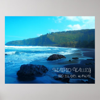 Affiche pittoresque de Waipio Valley Big Island Ha