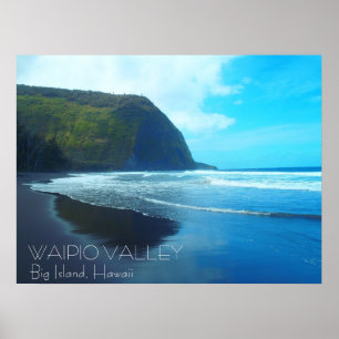 Affiche pittoresque de Waipio Valley Big Island Ha