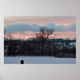 Affiche Pittoresque Winter Landcape Photo