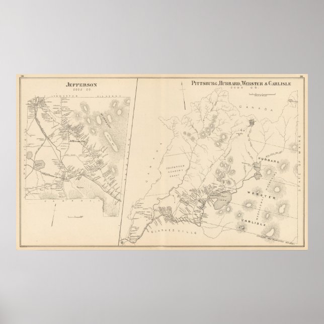 Affiche Pittsburg, Hubbard, Webster, Carlisle, Jefferson (Devant)