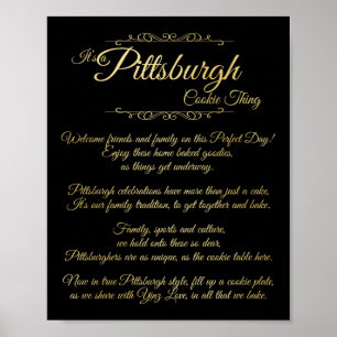 Affiche Pittsburgh Cookie Thé Poème