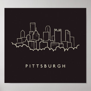Affiche Pittsburgh Pennsylvanie