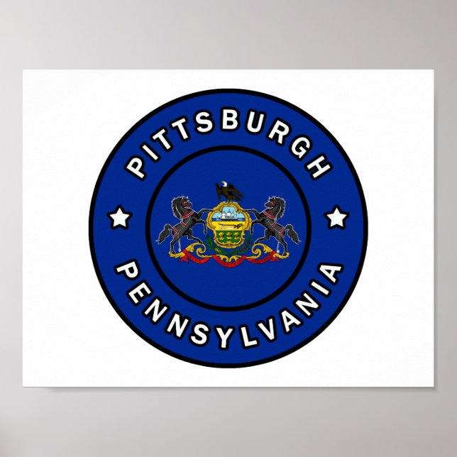 Affiche Pittsburgh Pennsylvanie (Devant)
