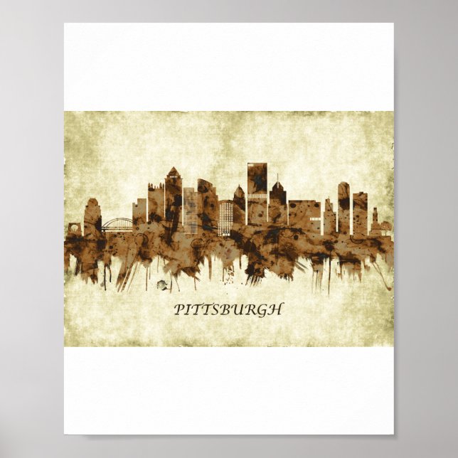 Affiche Pittsburgh Pennsylvanie (Devant)