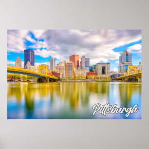 Affiche Pittsburgh, Pennsylvanie, USA