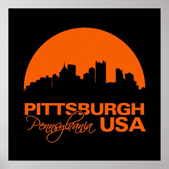 Affiche PITTSBURGH - personnaliser (Devant)