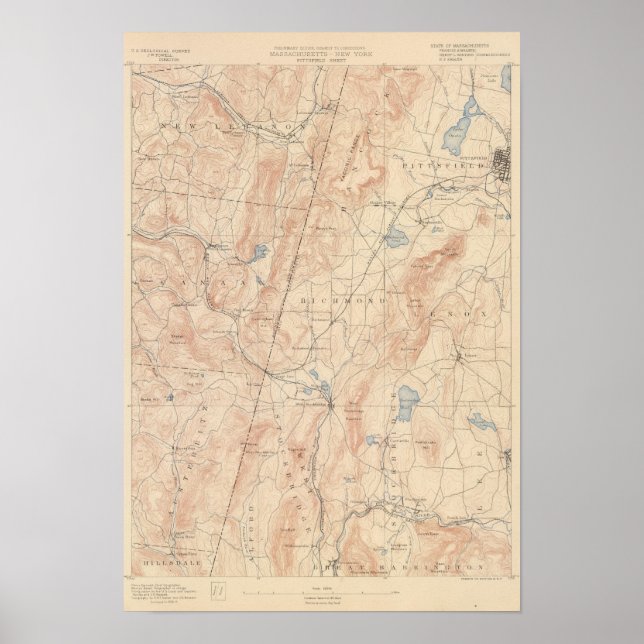 Affiche Pittsfield, Massachusetts (Devant)