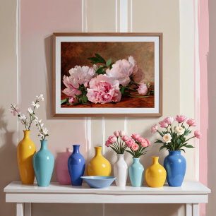 Affiche Pivoines 