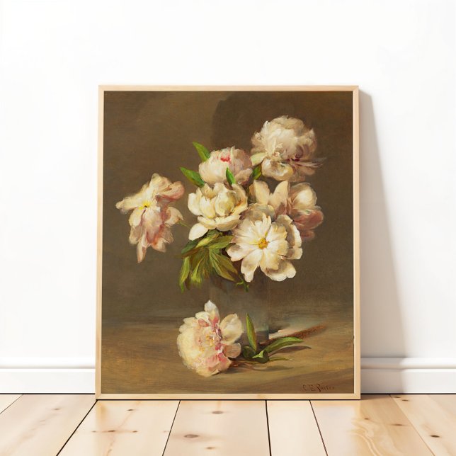 Affiche Pivoines dans un vase, Charles Ethan Porter (Créateur téléchargé)