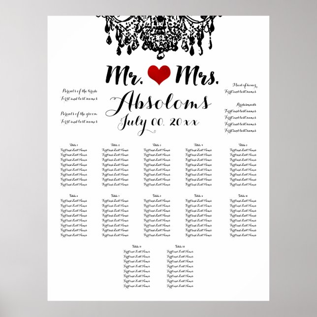 Affiche PixDezines DIYColor/Lustre/Plan de table (Devant)