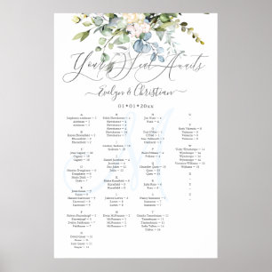 Affiche PixDezines Elegant Blue Gum Eucalyptus