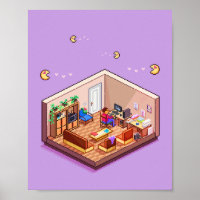 Pixel isométrique Pixel Art Jeu PC Room