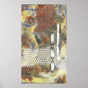 Affiche Pixels marbrés II