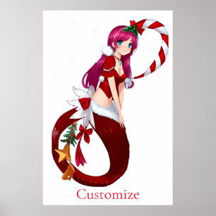 Affiche Pixie de Noël Mermaid Thunder_Cove