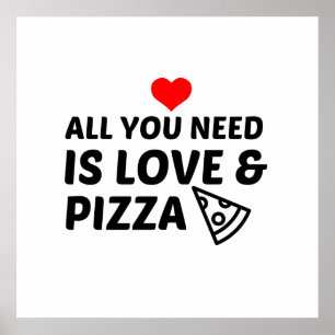 AFFICHE PIZA ET AMOUR