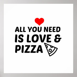 AFFICHE PIZA ET AMOUR
