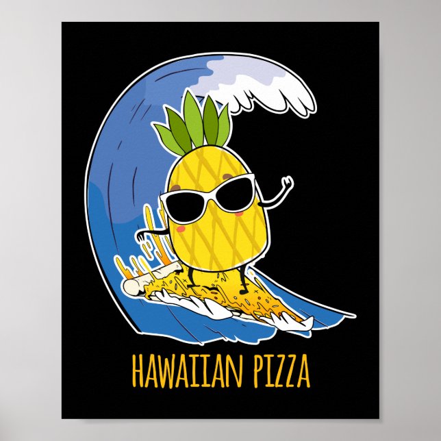 Affiche Pizza D'Ananas Pizza Hawaiienne Pizza Ananas Sur P (Devant)