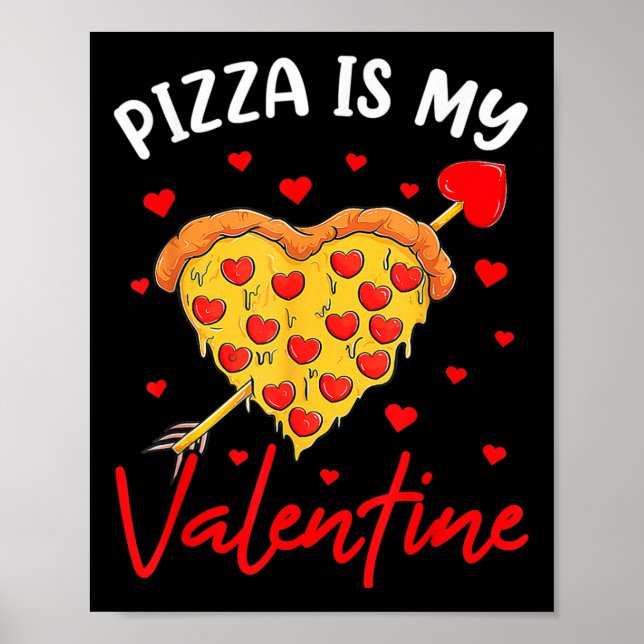 Affiche Pizza Est Ma Saint-Valentin Drôle De La Saint-Vale (Devant)